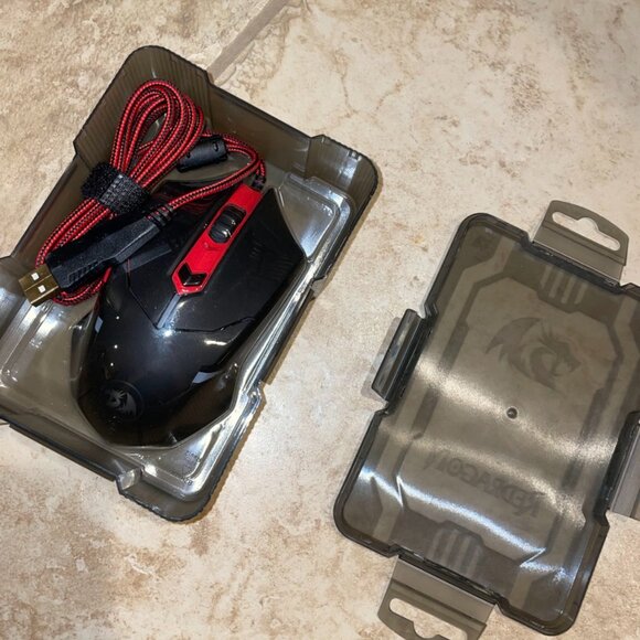 NWT Redragon M601 Centrophorus 3200 DPI Gaming Mouse - Wired LED - Picture 3 of 11